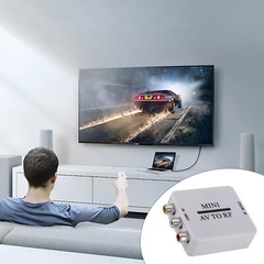 Video Converter RCA/Composite A/V To RF/Coax/Coaxial Converter RF Modulator AV 2