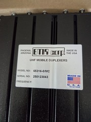 EMR 65316-0/MC (5G) 50-WATT UHF DUPLEXER. 440-470 Mhz