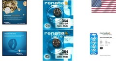 Watch Batteries 364 SR621SW Silver Oxide 1.55V 2 Pack