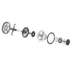 1 Pair 6-1/2″ 2-Way Marine Boat Speakers 12V RGB LED Lighting 150W Audio Systems