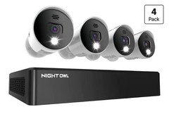 Night Owl 10-Channel 4K Wi-Fi NVR with 1TB Hard Drive and 4 IP Cameras Wi-Fi 108