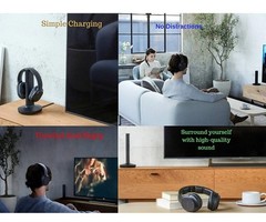 🔥Sony Wireless Headphones Great for TV Watching with Transmitter Dock