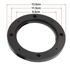 uxcell Pair Universal 4″ Car Speaker Spacer Adapter Bracket Holder Black
