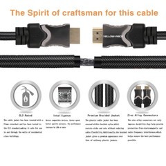 48gbps 2.1, 8k Hdmi Cable, 4320P UHD Compatible with Apple TV LG Samsung QLED TV