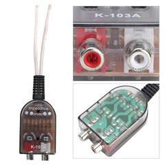 Car Audio High to Low Impedance Converter 12V for Car Stereo Speaker System