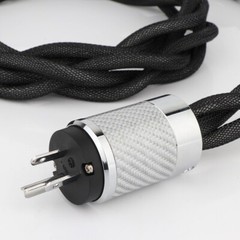 8N OCC HiFi Power Cable Silver Plated US AC Audio Main Power Supply Cable Cord