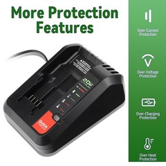 Quick Charger For Black and Decker 20V 12V Max Lithium Battery LBXR20 LBX4020