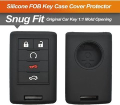 Silicone Key Fob Cover Fit for ATS CTS DTS Escalade ESV SRX STS XTS Corvette