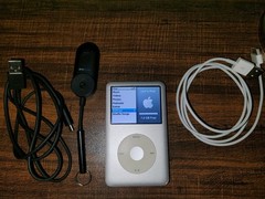 Ipod Classic 7th Gen 160 Gb Great Silver Great Condition With Aux To Bluetooth