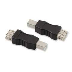 2 Pack USB 2.0 A Female to USB B Print Male Adapter Converter Scanner Plug
