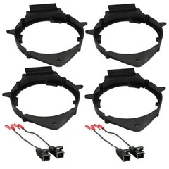 Power Acoustik 400W 3-Way 6-1/2in Front/Rear Door Speakers for 2007-2013 Sierra