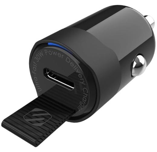 CPDC30 Car Charger USB-C Power Delivery Single Port Black 30W