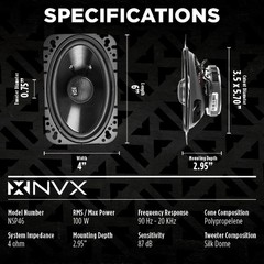 NVX Complete N-Series Speaker Upgrade Kit for 99-07 Chevy Silverado