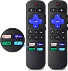 2pack Remote Control Replacement for All Roku TV TCL/Hisense/Onn Roku