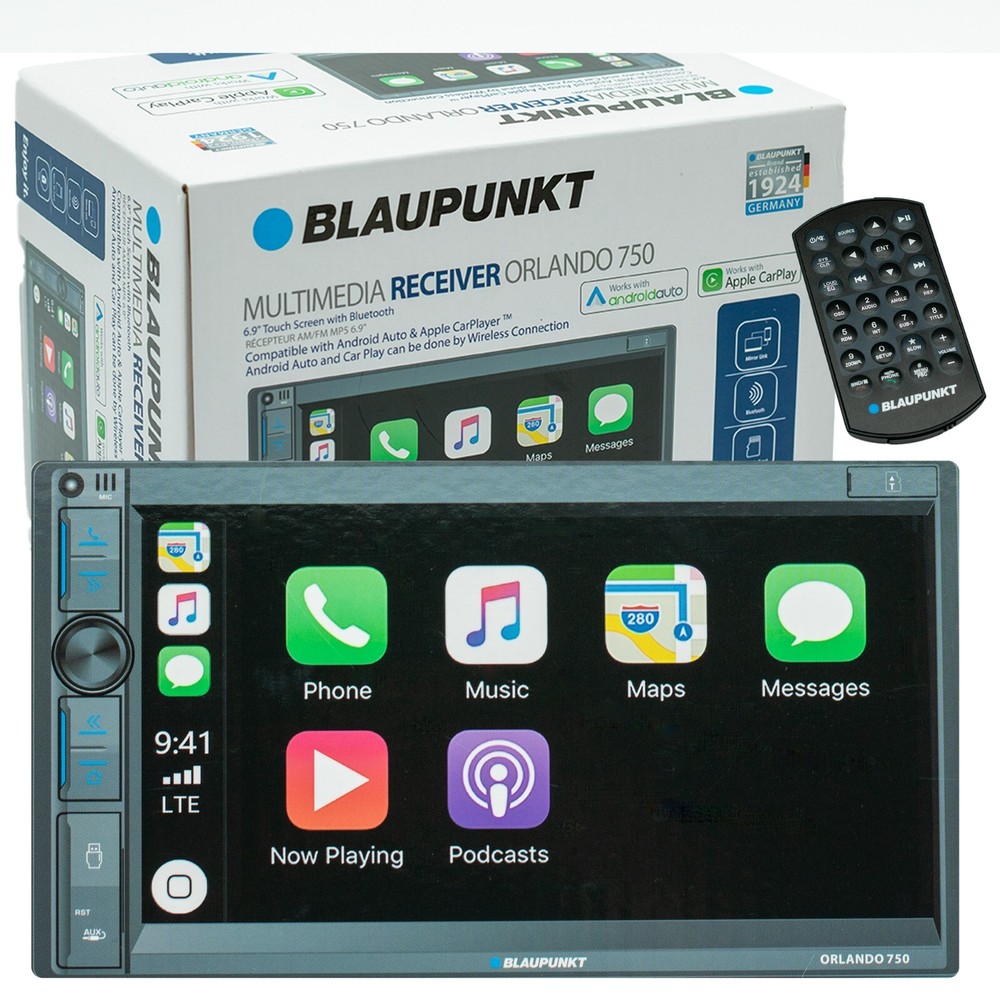 BLAUPUNKT Car Stereo 6.9″ Touch 2-DIN LCD Wireless Apple CarPlay Android Auto