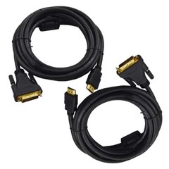 Premium 14ft HDMI Male to DVI Male Gold Adapter Cable HDTV 1080p LED LCD (2/pk)