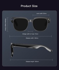 AI Smart Glasses Camera 4K Video Recording Bluetooth Calls Voice Assistant HD