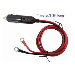 12V 24V Heavy Duty 16AWG 3.3 Feet 15A Male Plug Cigarette Lighter US Stock N470