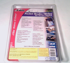 Delkin Devices~eFilm~Pocket Reader/Writer~SD & Memory Stick~Sealed~NOS~Vintage