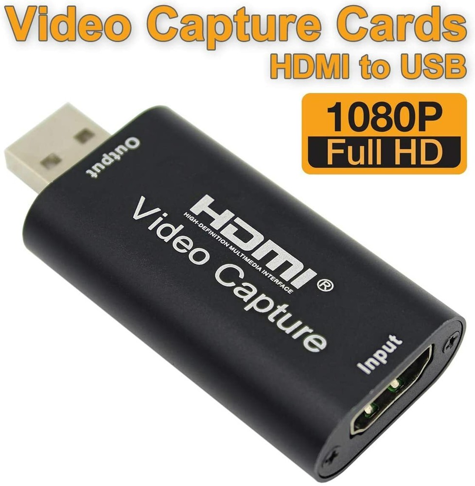 HDMI to USB 2.0 Video Capture Card 1080P HD Recorder Game/Video Live Streaming