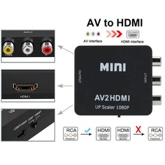 RCA AV to HDMI HD Converter Adapter Composite 3RCA CVBS Audio Video WiiNES SNES