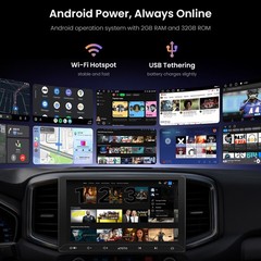 ATOTO Android 10.1″ Car Radio GenAI GPS Stereo Touch Screen Bluetooth Double2Din
