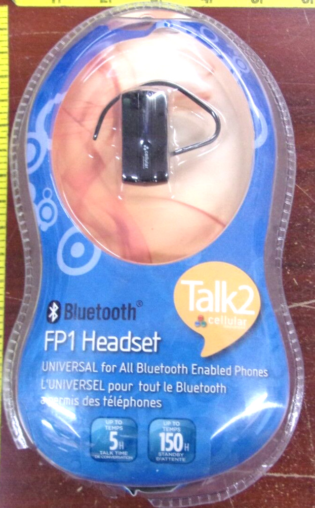 TALK2 CELLULAR FP1 Black In-Ear Only Bluetooth Headset