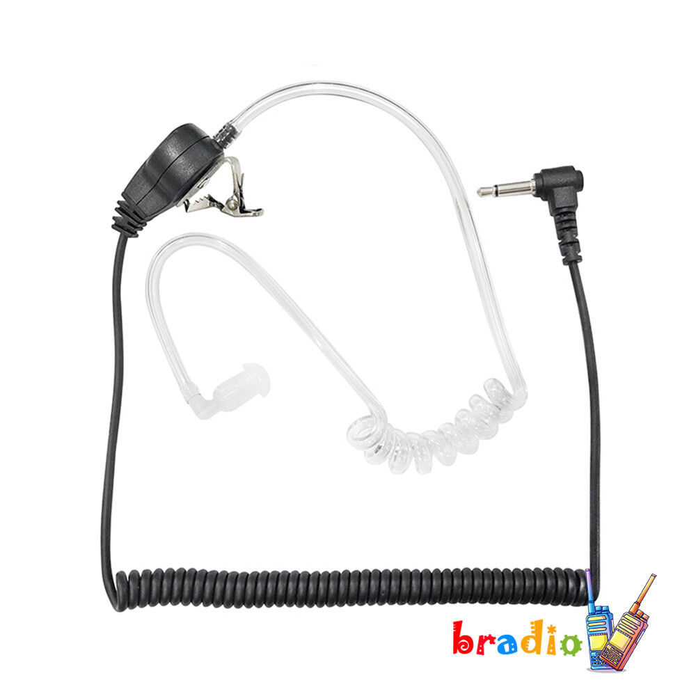New Police 3.5mm Listen Acoustic Tube Earpiece Compatible With Speaker Mic