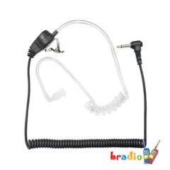 New Police 3.5mm Listen Acoustic Tube Earpiece Compatible With Speaker Mic