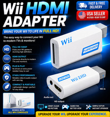 Wii to HDMI Adapter 1080P Converter Audio Output for Nintendo Wii Wii U Consoles