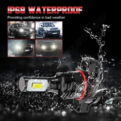 For GMC Yukon 2007 – 2014 – 4x 6000k Combo LED Headlight Hi/Lo Fog Light Bulbs