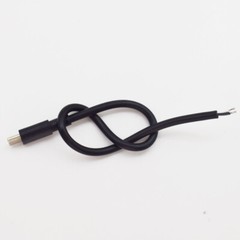 5pcs 25cm USB C Type-C Male Plug Cable 2 wires DC Power Pigtail Cable Cord 22AWG