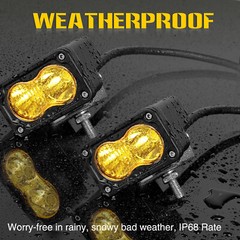 2x 3inch LED Light Cube Bar Spot Flood Pods Driving Fog Lamp Offroad ATV UTV 4WD