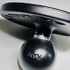 RAM-B-202U RAM Mount 1-Inch Ball With 2.5 Inch Round Base With AMPS Hole Pattern
