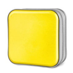 Yellow 36 Disc CD Case Organizer DVD VCD Carry Portable Holder Storage Bag Album
