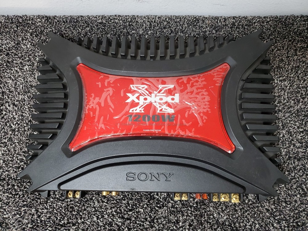 Sony Xplod XM-2200GTX 1200W 2/1 Channel Car Amplifier Ultra Clean Video Wrks Grt