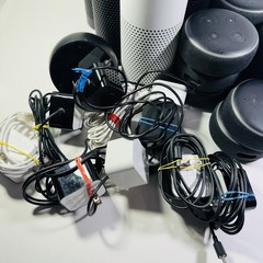 Lot of 18 Mix Lot of Amazon Echos 1st Gen, Echo Dot 3rd Gen and Echo Spot