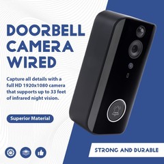 Doorbell Camera, 1080P Wire Less Doorbell Camera Wifi Connection, Voice5515