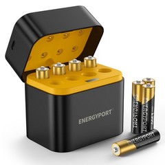 8 Pack Rechargeable AAA Batteries Lithium with Fast Charger 1300mWh, 1.5V Output