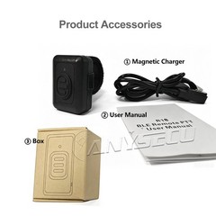 ANYSECU Zello 4G Network Radio W8 Android 8.1 GPS WIFI Mobile Phone + Earphone