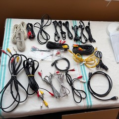 Lot of 24 Cables, RCA, 26 AWG Tigercable, Dish Network RG-59/U Coaxial, others