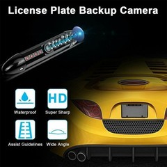 NEW License Plate Metal Frame Rear View Backup Camera CMOS HD LED Night Vision