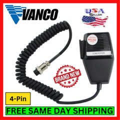 Vanco CBM84M Professional 4 Pin CB Microphone For Midland Radios Top Audio 7.5′