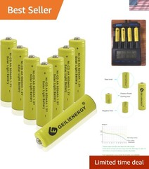 Versatile 8-Pack AA Ni-Cd Rechargeable Batteries 600mAh 1.2V for Various Devices