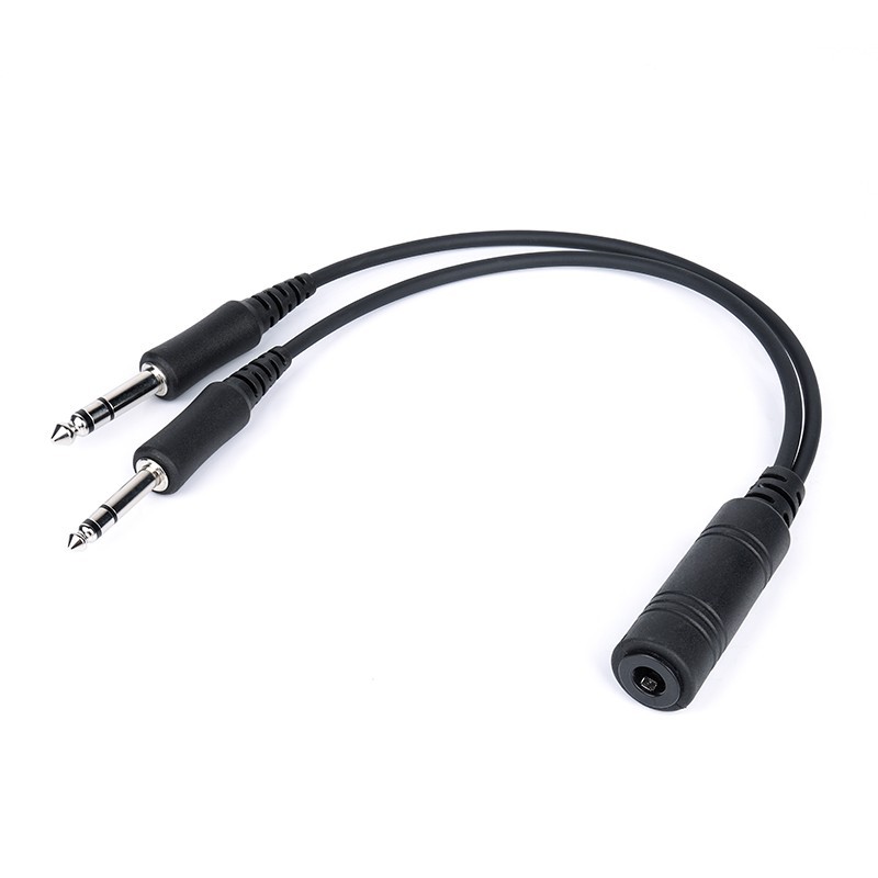 Arrowmax U174 Headset to GA Adapter Durable Molded Connectors to GA Twin-Plug