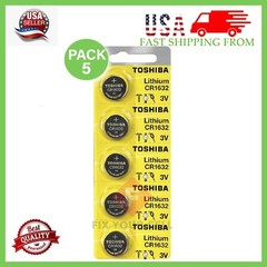 Lot Original Toshiba CR1632 3V Lithium Coin Cell Battery 1/2/5/10/15/25/100 LOT