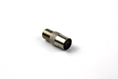2 Pcs F -Type Female Jack to TV PAL Female Jack Coaxial RF Connector Adapter
