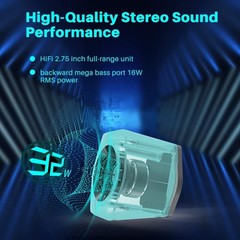 G2000 32W PC Computer Speakers for Gaming Desktop PC Laptop Mac Computer Woof…