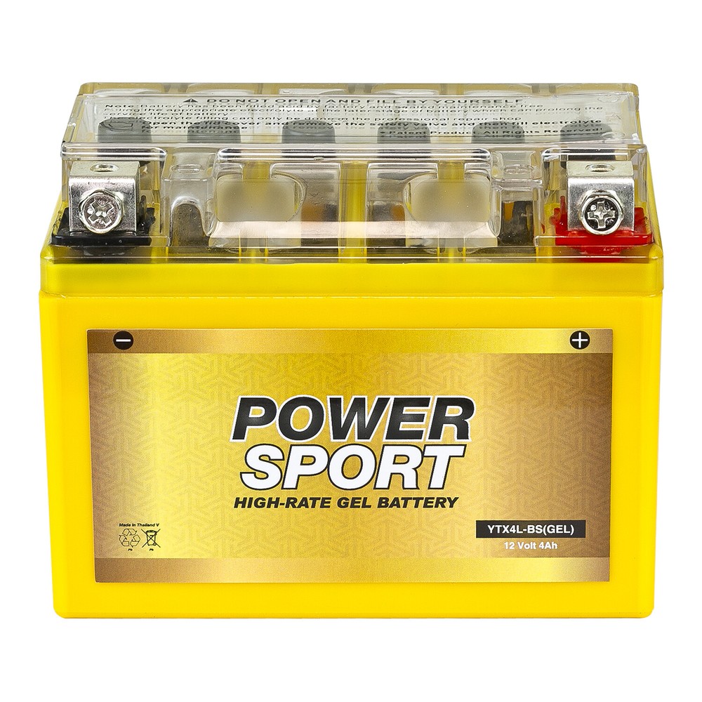 Gel Replacement Battery for YTX4L-BS, ETX4L-BS, GTX4L-BS, PTX4L-BS, ES4LBS