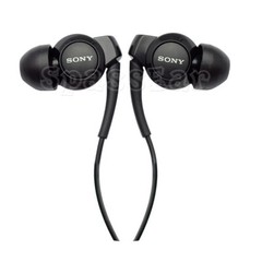 Genuine Sony MH-EX300AP Stereo In-Ear Headphones w/ Remote & Microphone – Black